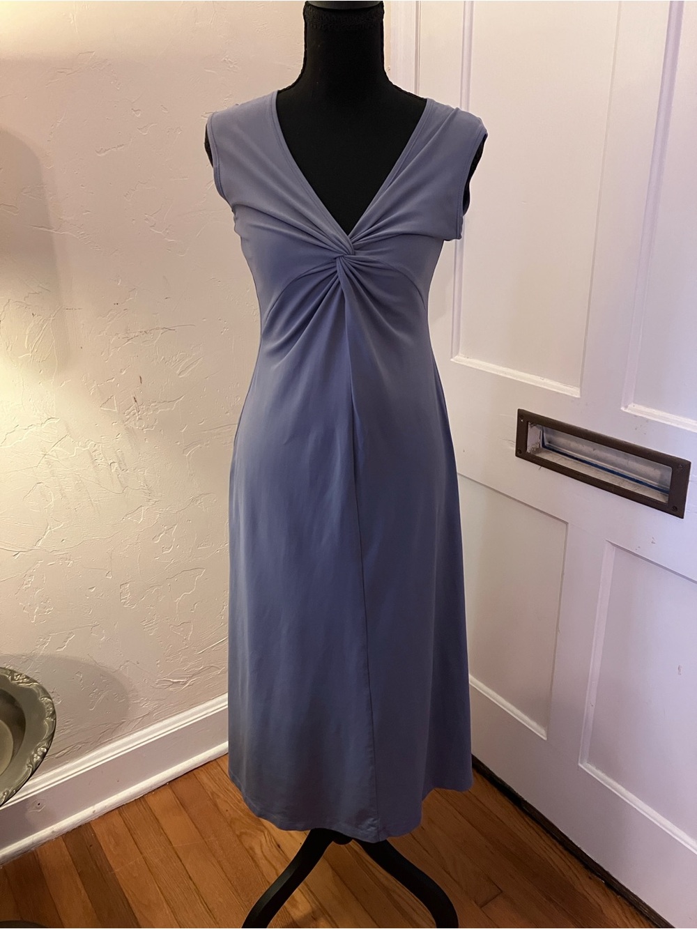 Patagonia twist front midi dress i. Slate blue